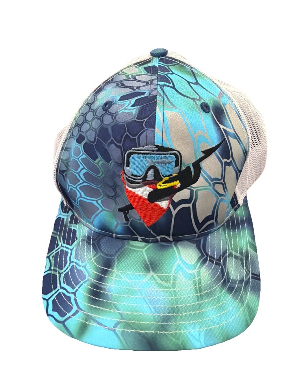 Kryptek Meshback Cap Spearfish Shark Fishing Trucker Hat